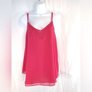 Torrid Sophie Chiffon Embroidered Swing Adjustable Cami - Plus Size 0